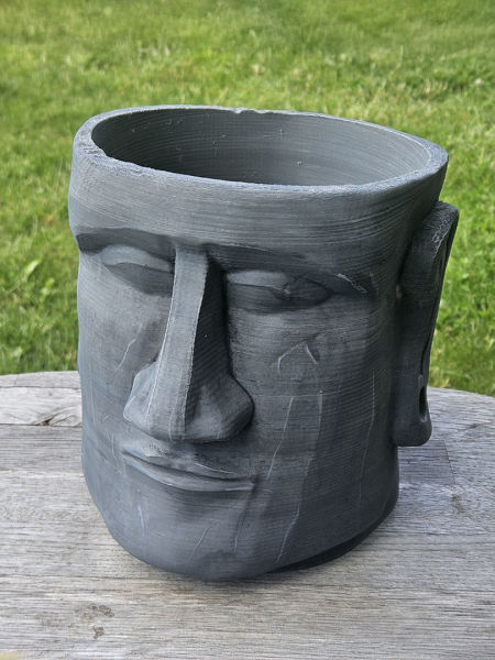 Doniczka Głowa Moai