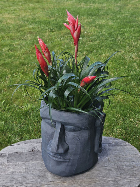 Doniczka Głowa Moai