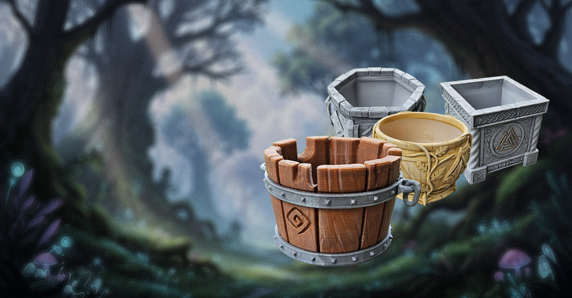 Doniczki w stylu fantasy